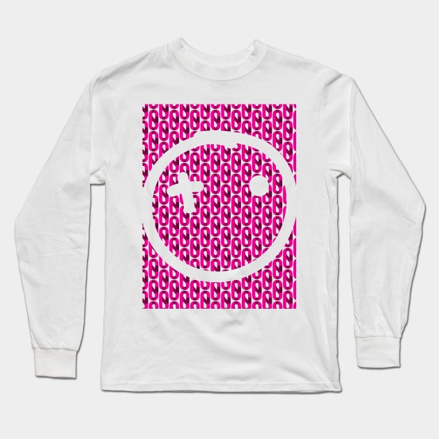 CSOC Pink Monogram Fill Long Sleeve T-Shirt by Crossight_Overclothes